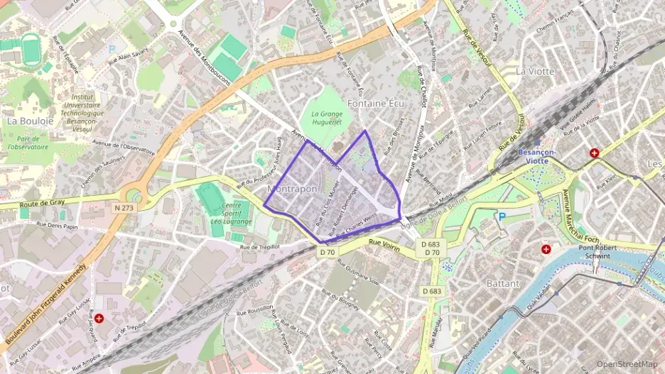 Appartement 67 m² quatre pièces à vendre à Besançon