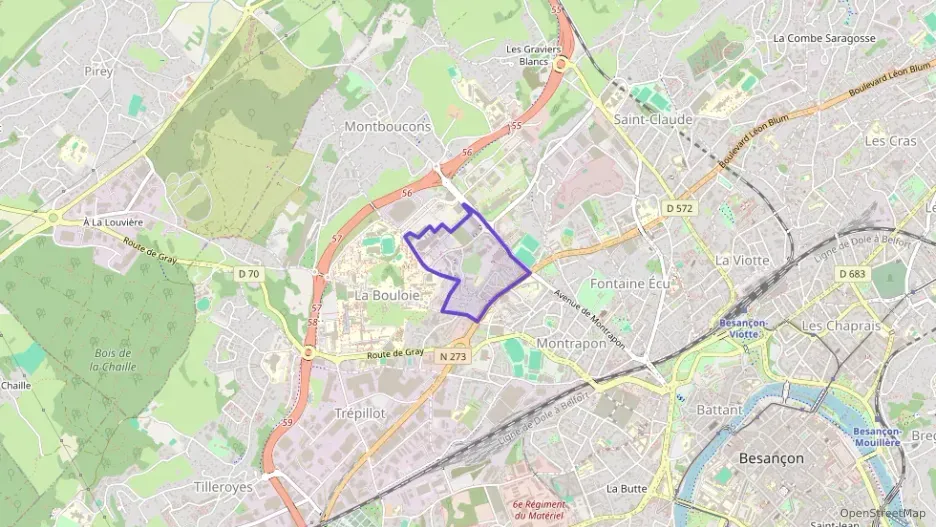 Appartement 46 m² deux pieces à vendre à Besançon