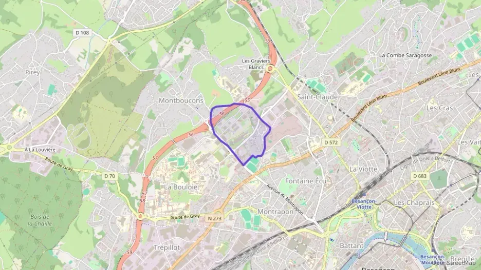 Appartement 49 m² deux pieces à vendre à Besançon