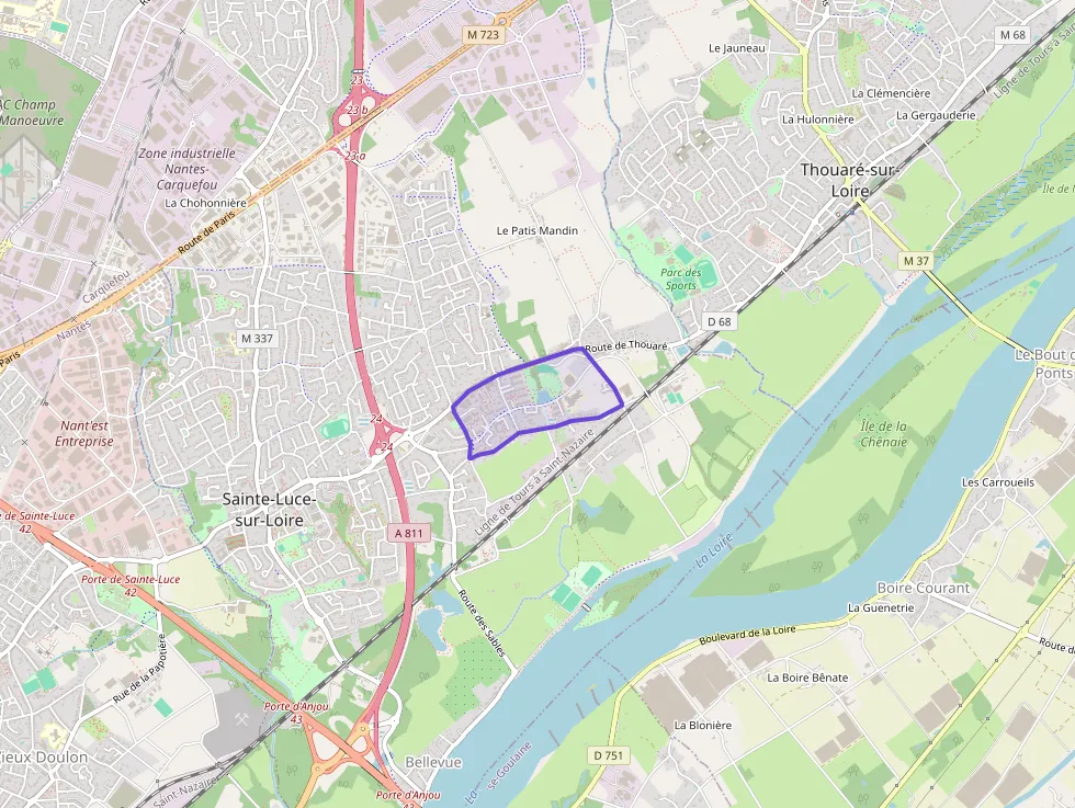 Appartement 43 m² deux pieces à vendre à Sainte-Luce-sur-Loire