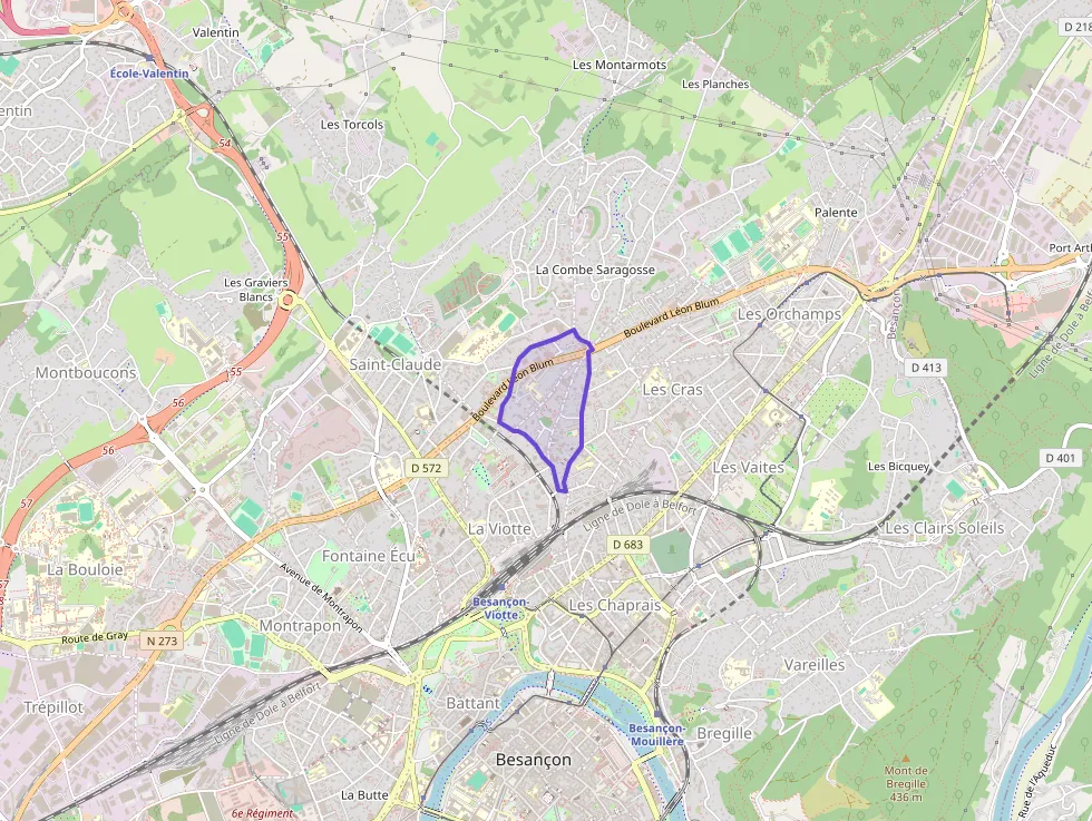 Appartement 74 m² quatre pièces à vendre à Besançon