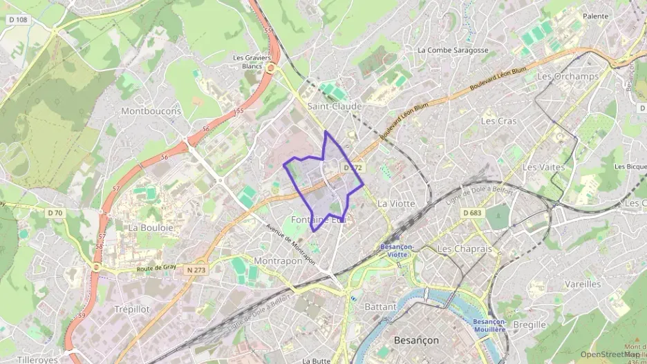 Appartement 48 m² deux pieces à vendre à Besançon