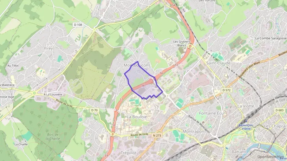 Appartement 89 m² quatre pièces à vendre à Besançon