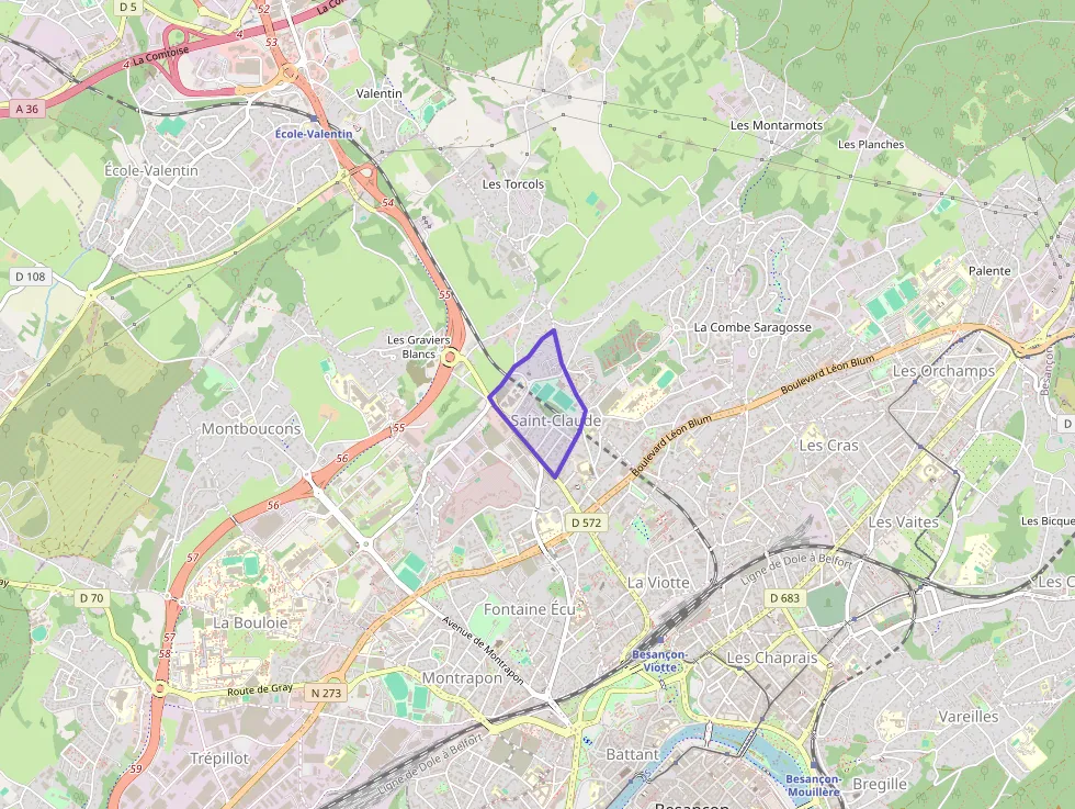 Appartement 44 m² deux pieces à vendre à Besançon