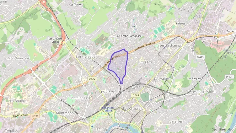 Appartement 84 m² quatre pièces à vendre à Besançon