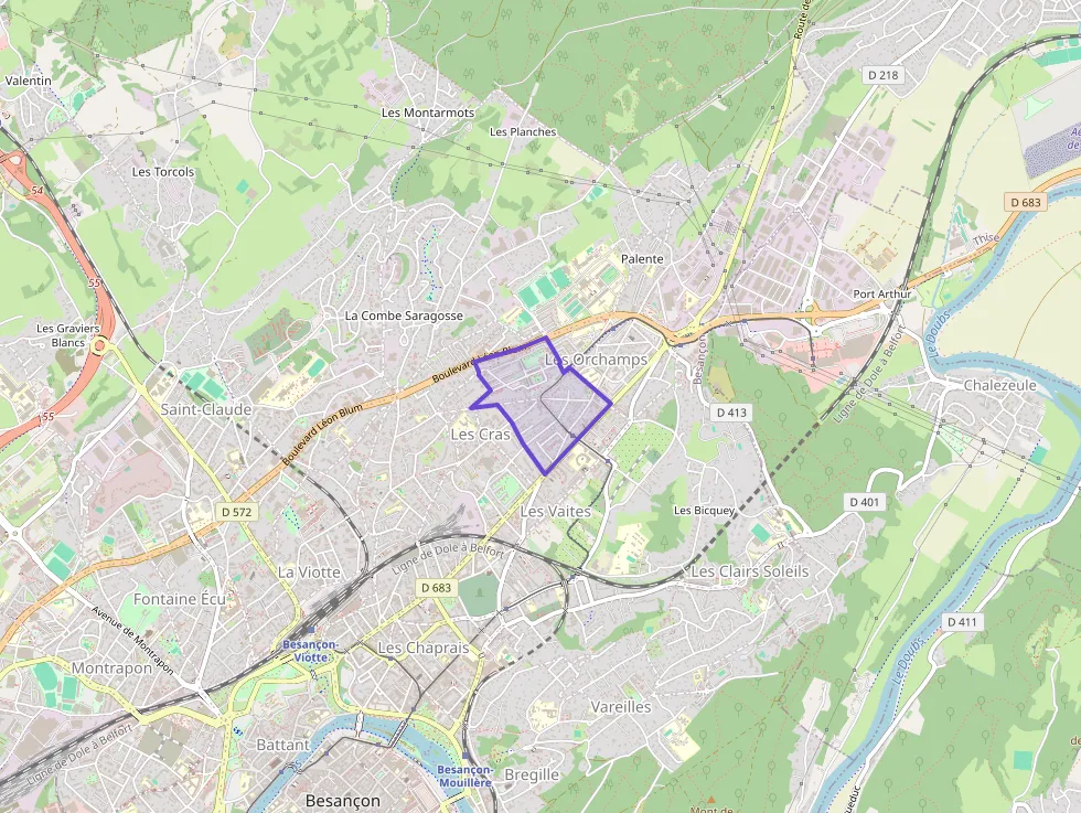 Appartement 64 m² trois pièces à vendre à Besançon