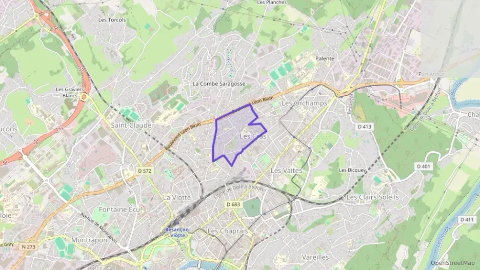 Appartement 62 m² trois pièces à vendre à Besançon