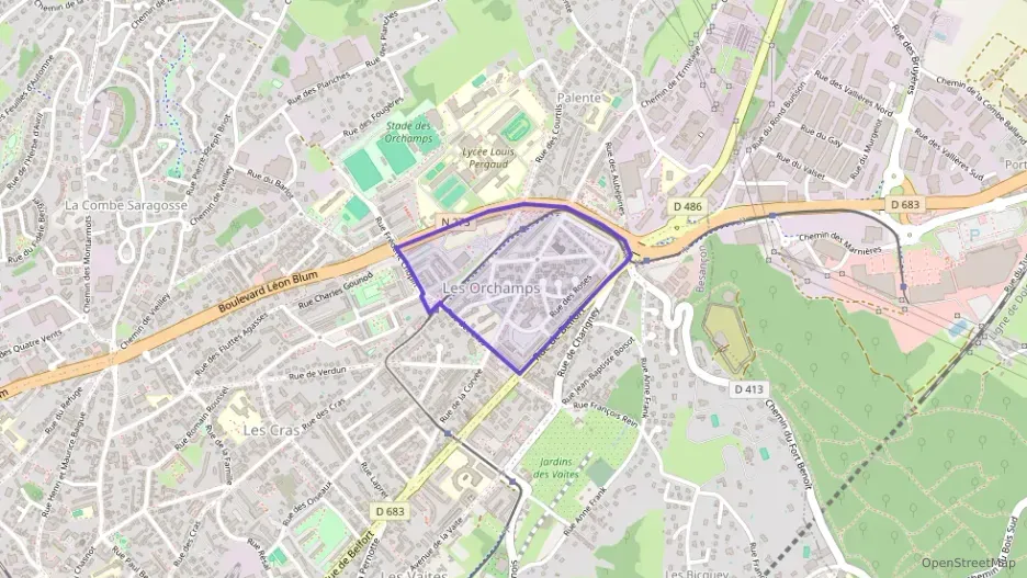 Appartement 58 m² quatre pièces à vendre à Besançon