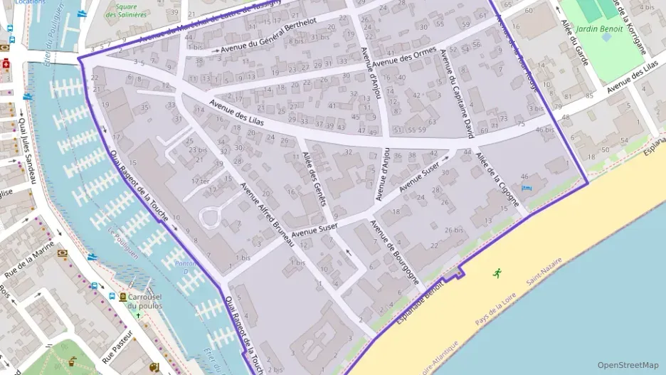 Appartement 49 m² deux pieces à vendre à La Baule-Escoublac