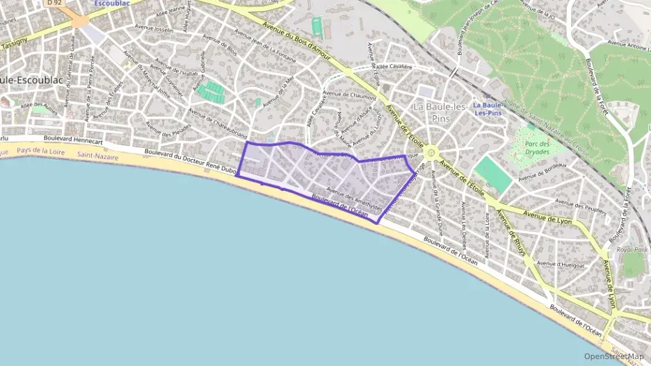 Appartement 59 m² trois pièces à vendre à La Baule-Escoublac