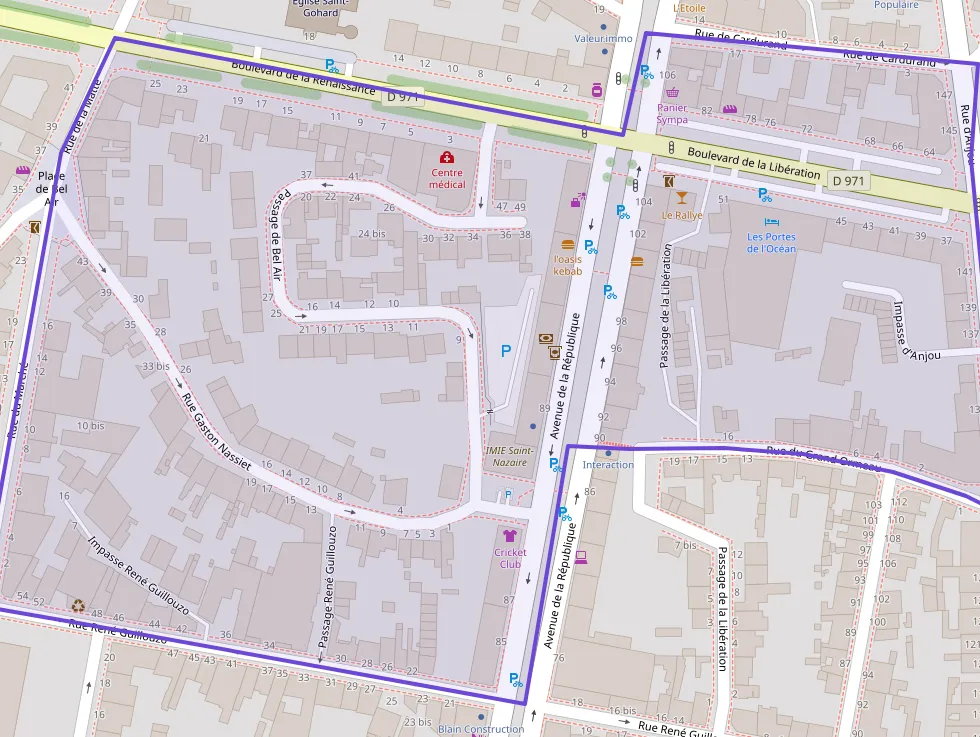 Appartement 80 m² quatre pièces à vendre à Saint-Nazaire