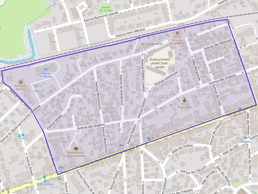 Appartement 55 m² trois pièces à vendre à La Baule-Escoublac