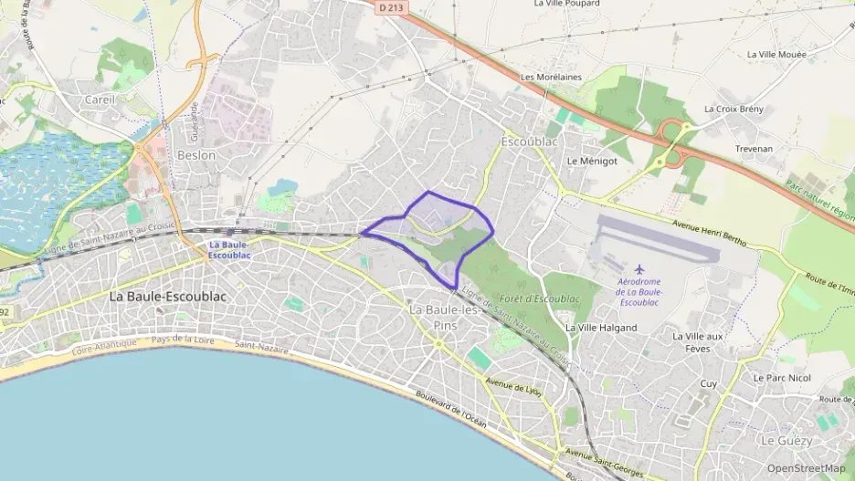 Appartement 55 m² trois pièces à vendre à La Baule-Escoublac