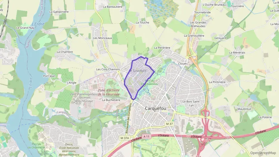 Appartement 68 m² trois pièces à vendre à Carquefou