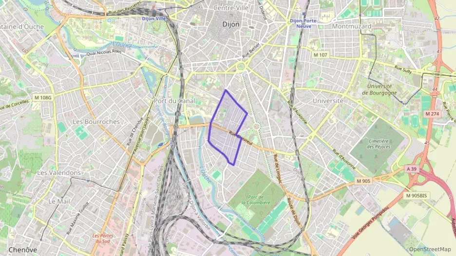 Appartement 49 m² trois pièces à vendre à Dijon