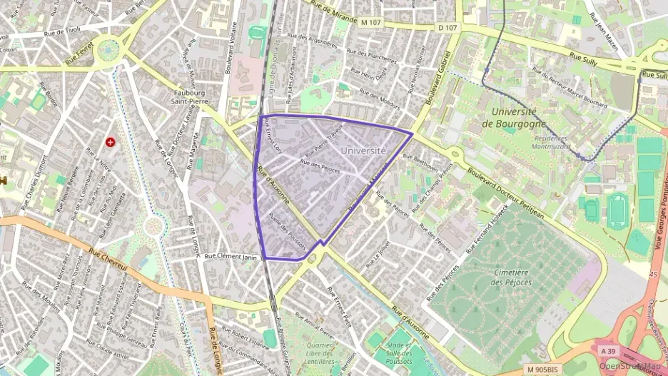 Appartement 39 m² deux pieces à vendre à Dijon