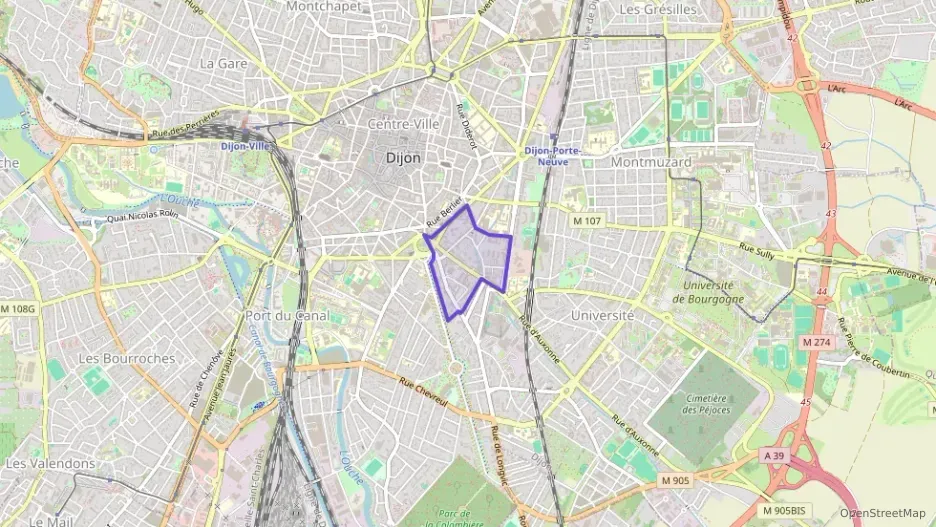 Appartement 53 m² trois pièces à vendre à Dijon