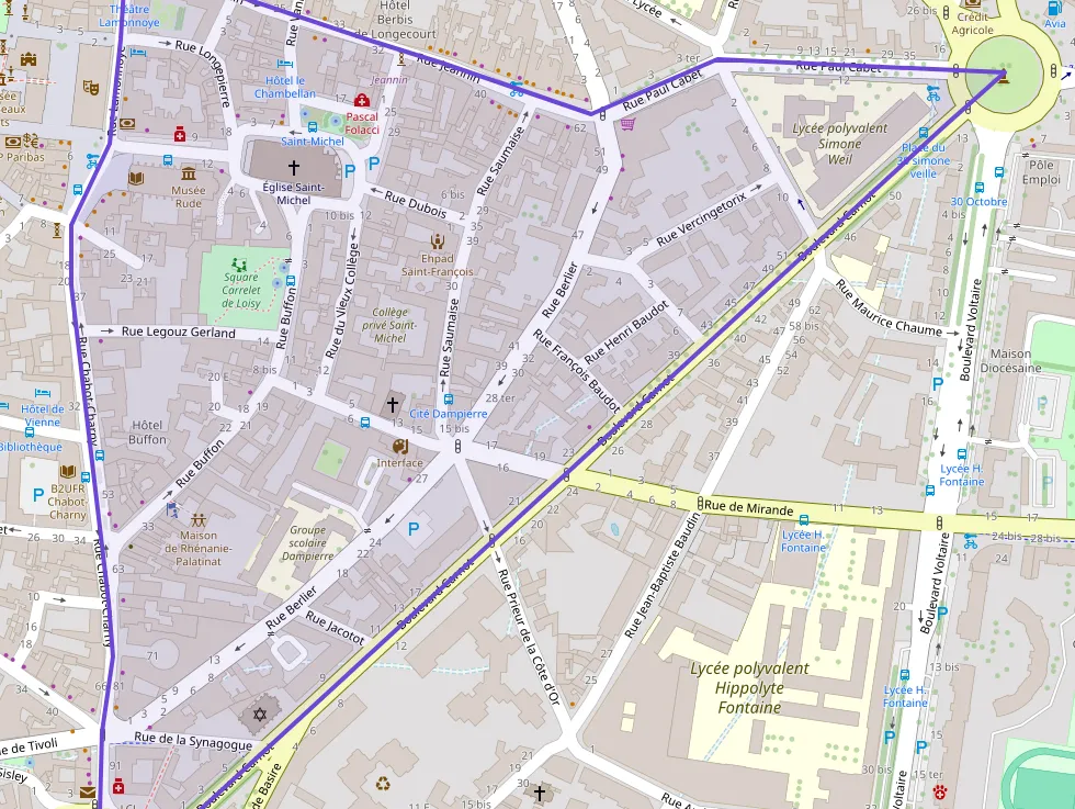 Appartement 70 m² quatre pièces à vendre à Dijon