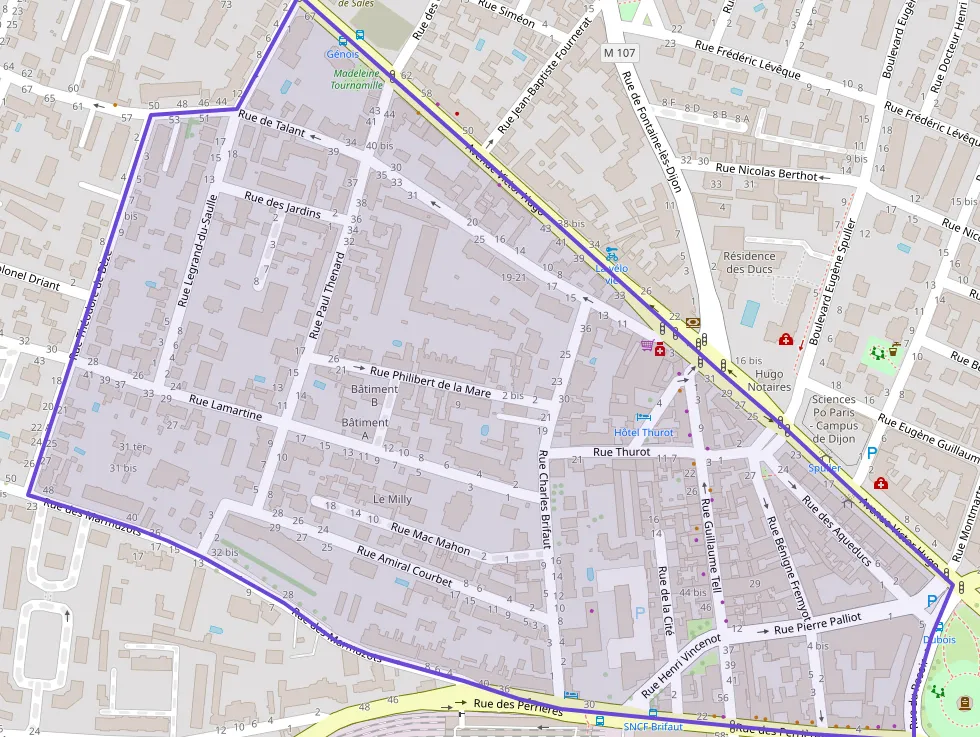 Appartement 50 m² deux pieces à vendre à Dijon