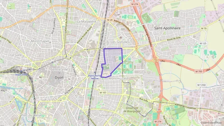 Appartement 47 m² deux pieces à vendre à Dijon