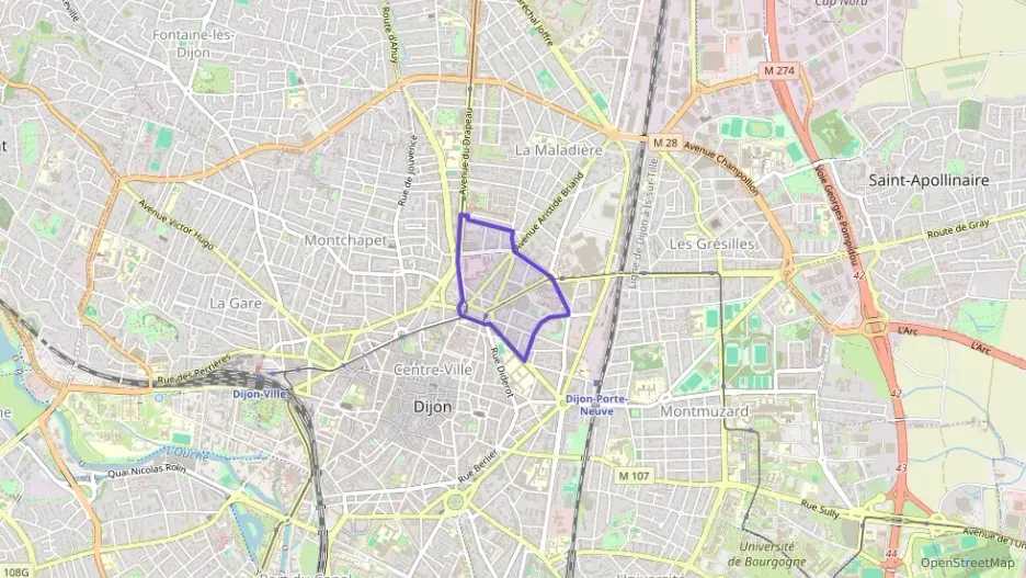 Appartement 45 m² trois pièces à vendre à Dijon