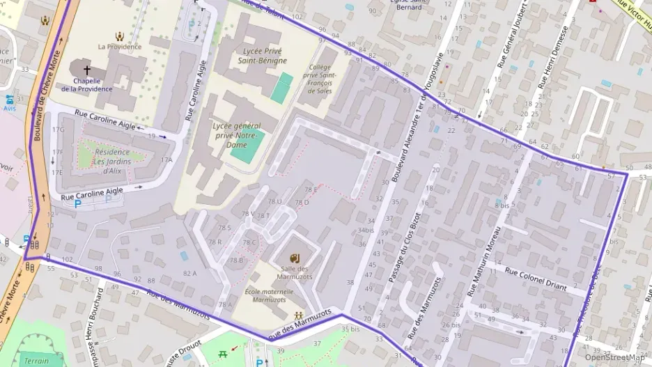 Appartement 53 m² trois pièces à vendre à Dijon