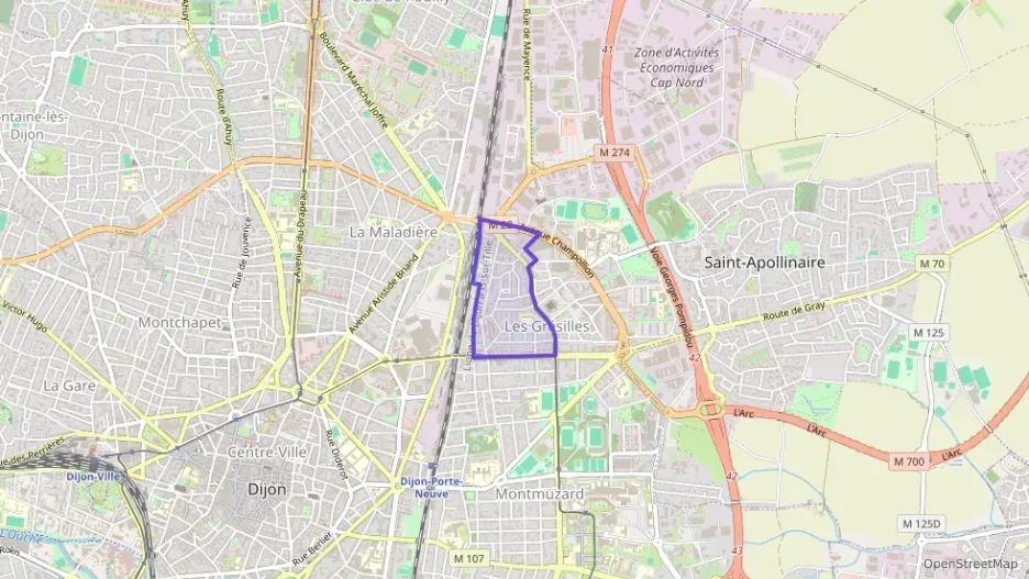Appartement 71 m² quatre pièces à vendre à Dijon