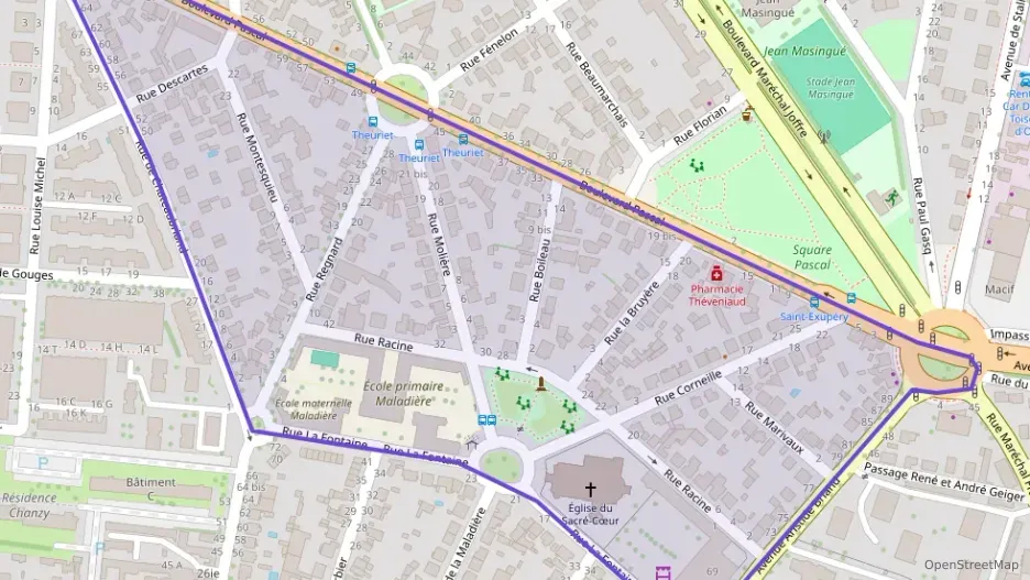 Appartement 58 m² trois pièces à vendre à Dijon