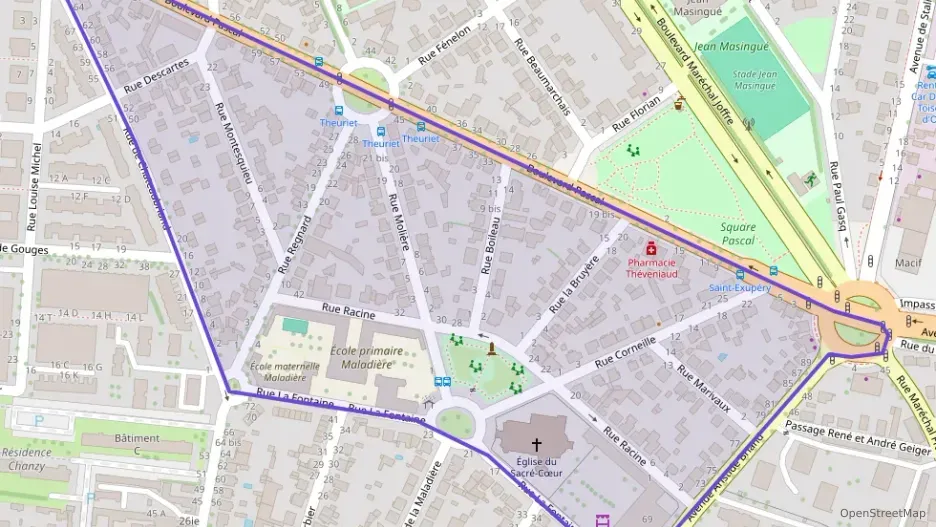 Appartement 47 m² trois pièces à vendre à Dijon
