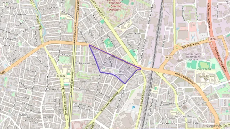 Appartement 72 m² trois pièces à vendre à Dijon