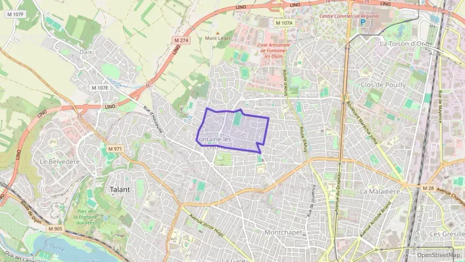 Appartement 42 m² deux pieces à vendre à Fontaine-lès-Dijon Appartement 42 m² deux pieces à vendre à Fontaine-lès-Dijon