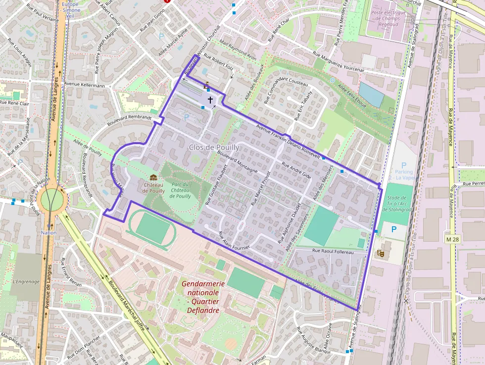 Appartement 70 m² quatre pièces à vendre à Dijon