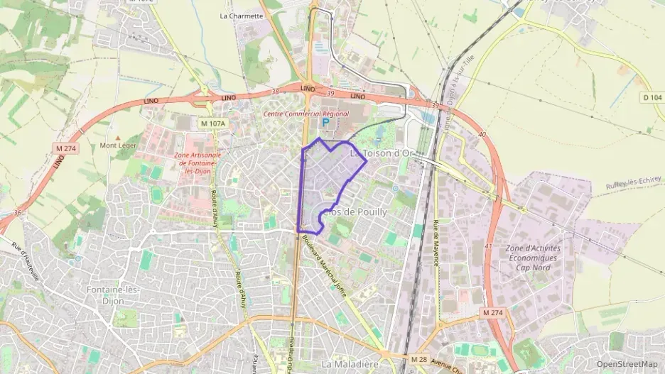 Appartement 37 m² deux pieces à vendre à Dijon