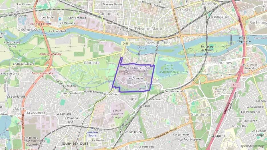 Appartement 61 m² trois pièces à vendre à Tours