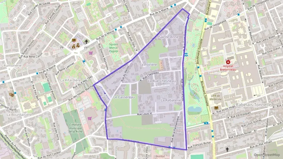 Appartement 59 m² trois pièces à vendre à La Riche Appartement 59 m² trois pièces à vendre à La Riche