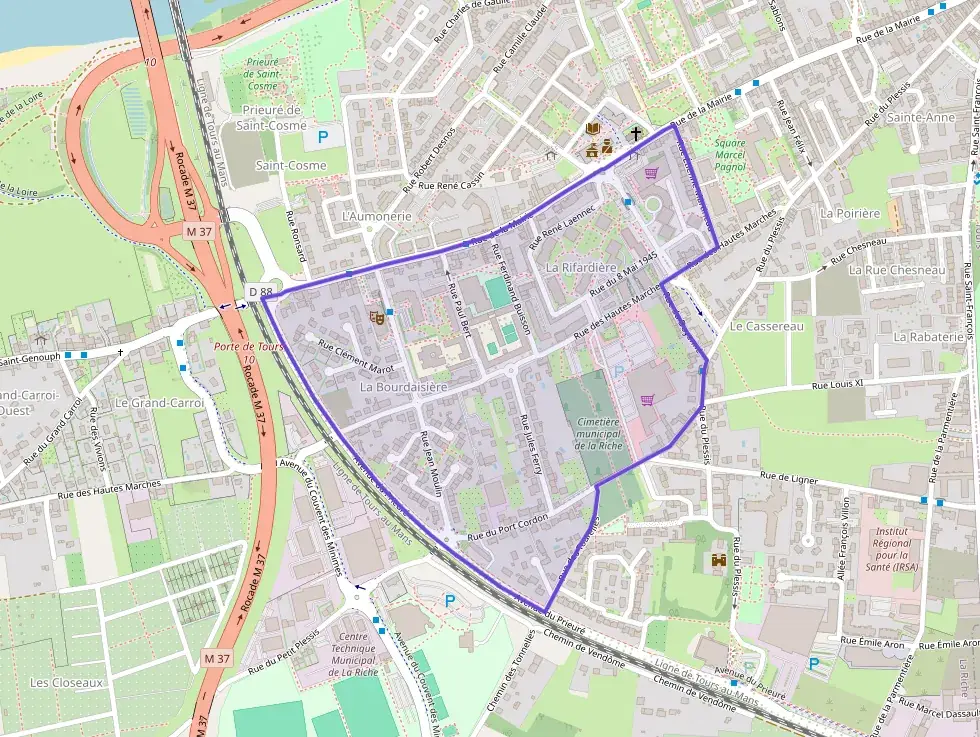 Appartement 44 m² deux pieces à vendre à La Riche