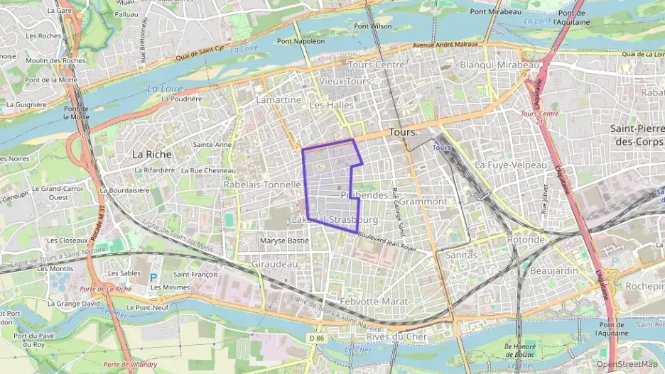 Appartement 87 m² trois pièces à vendre à Tours