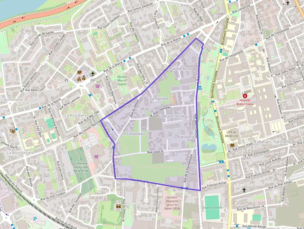 Appartement 50 m² deux pieces à vendre à La Riche