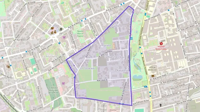 Appartement 50 m² deux pieces à vendre à La Riche