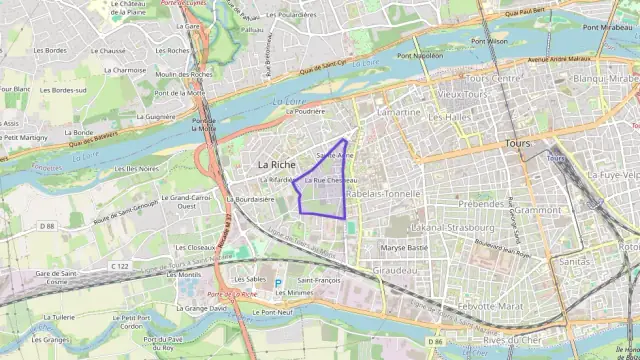 Appartement 50 m² deux pieces à vendre à La Riche