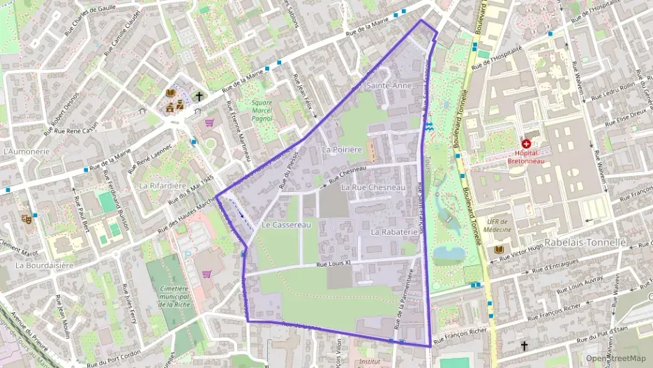 Appartement 48 m² deux pieces à vendre à La Riche Appartement 48 m² deux pieces à vendre à La Riche