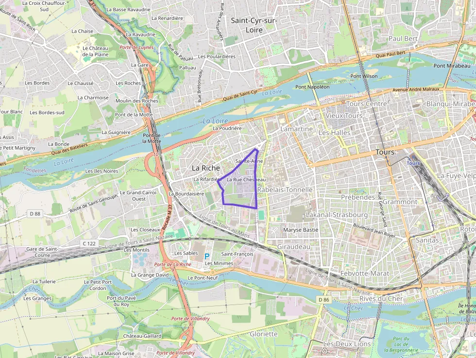 Appartement 48 m² deux pieces à vendre à La Riche