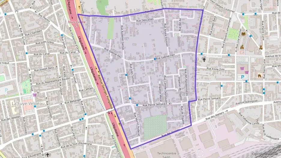 Appartement 40 m² trois pièces à vendre à Saint-Pierre-des-Corps