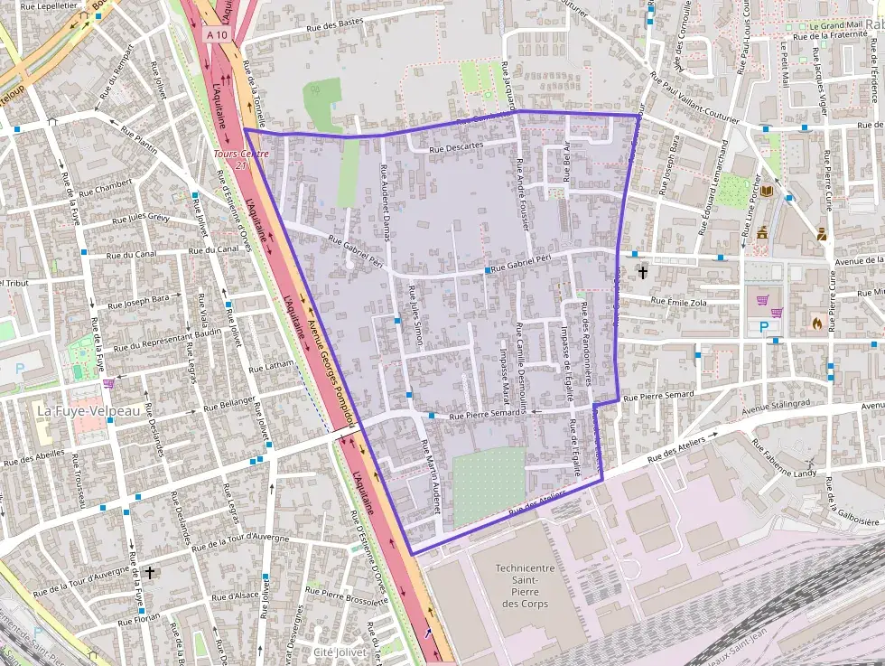 Appartement 40 m² deux pieces à vendre à Saint-Pierre-des-Corps