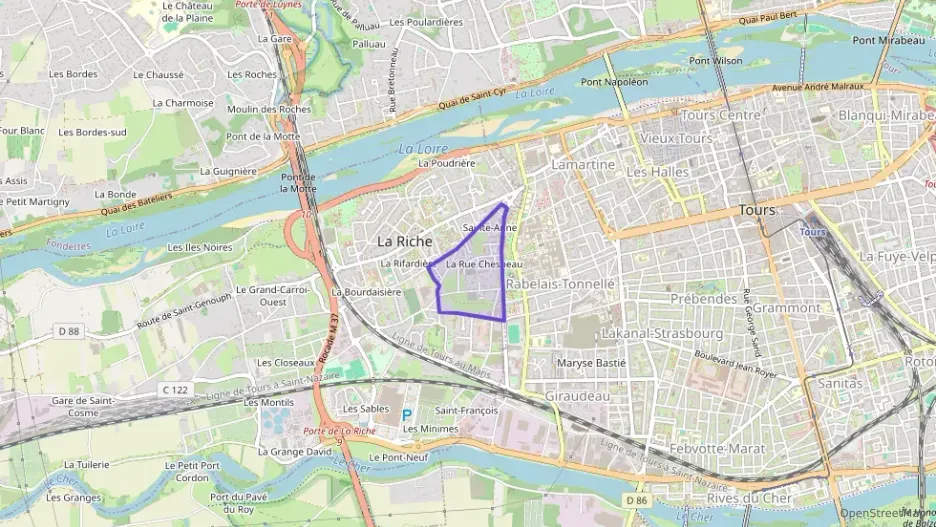 Appartement 52 m² deux pieces à vendre à La Riche