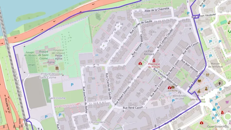 Appartement 74 m² trois pièces à vendre à La Riche