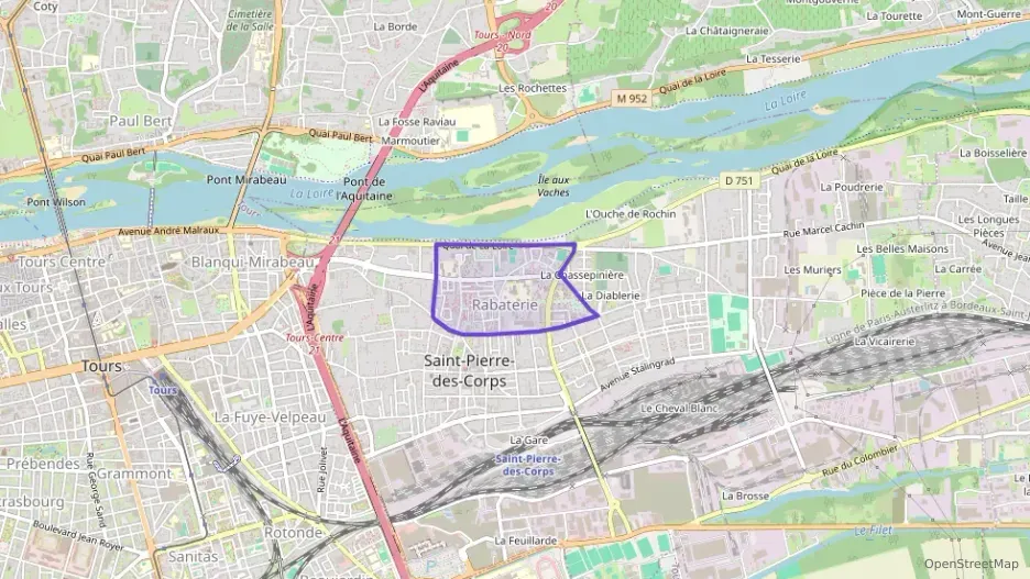 Appartement 69 m² quatre pièces à vendre à Saint-Pierre-des-Corps