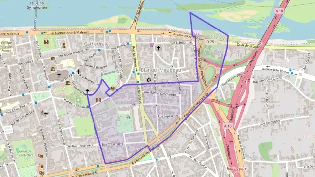 Appartement 70 m² quatre pièces à vendre à Tours