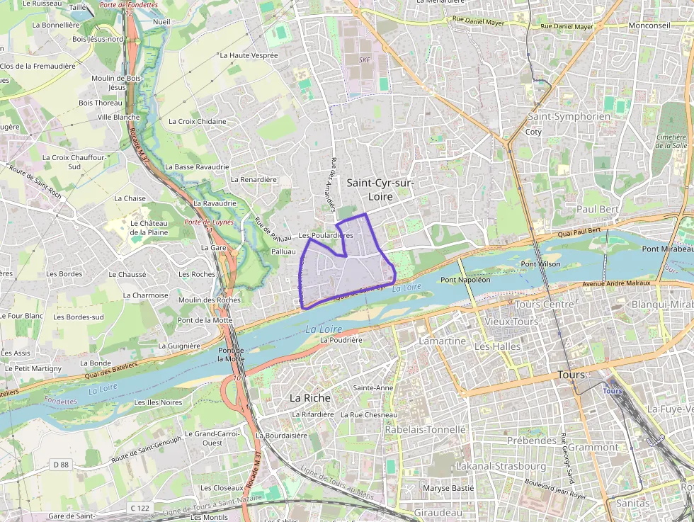 Appartement 49 m² deux pieces à vendre à Saint-Cyr-sur-Loire