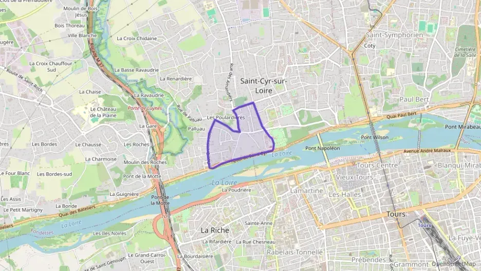 Appartement 49 m² deux pieces à vendre à Saint-Cyr-sur-Loire